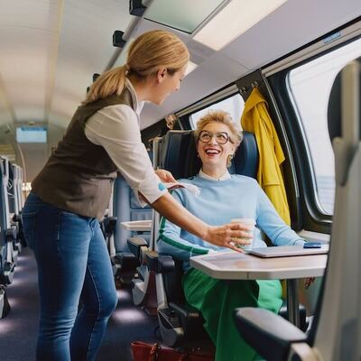 Upgrade in die First Class der Westbahn