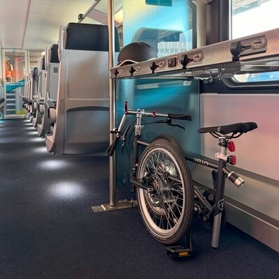 Klapprad in der Westbahn