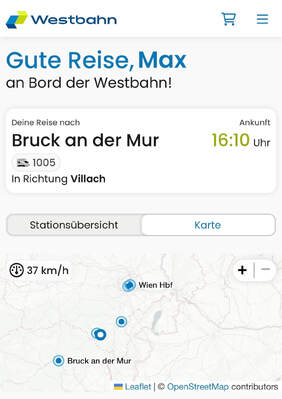 WestBuddy Reiseinformationen vor der Abfahrt